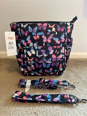 Lug Toss watercolor butterfly NWT